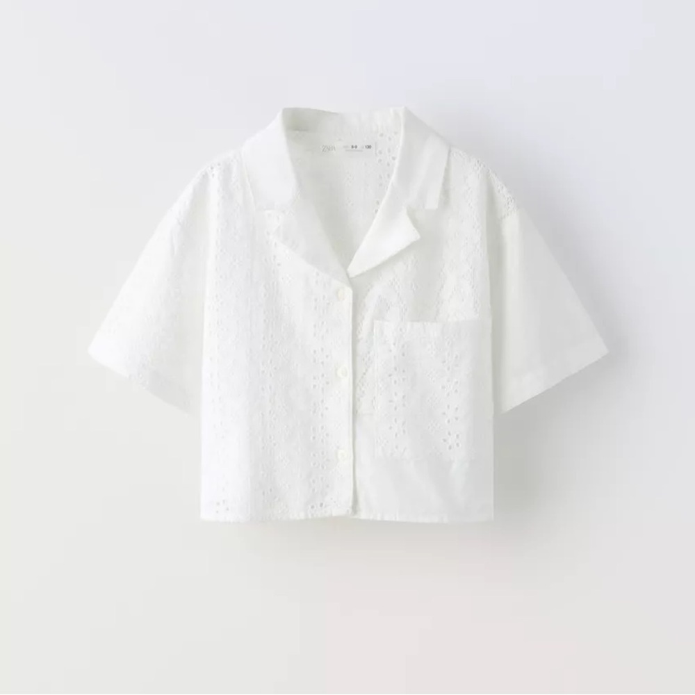 Zara big girls button down shirt